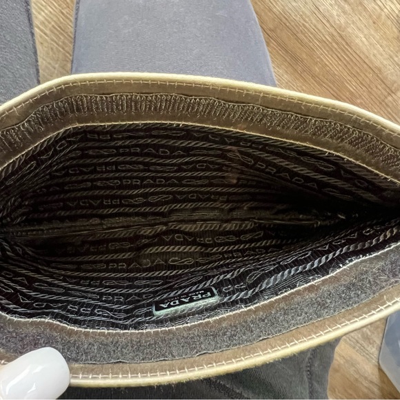 Prada Fumo Tessuto Vela Clutch - Picture 9 of 13